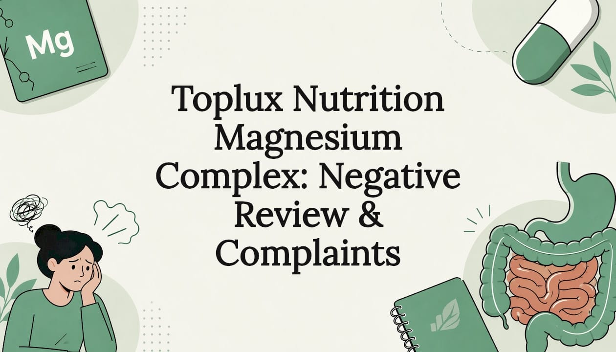 Toplux Nutrition Magnesium Complex: Negative Review & Complaints
