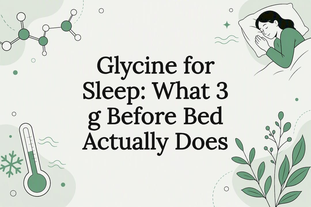 Glycine for Sleep: What 3 g Before Bed Actually Does